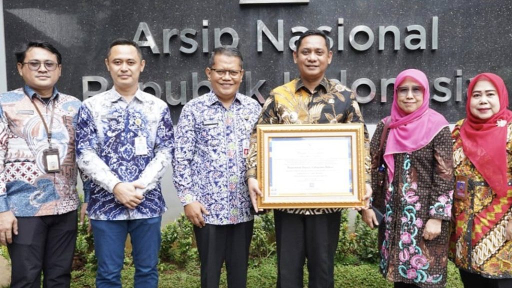 Penghargaan Hasil Pengawasan Kearsipan Tahun 2024 dari Arsip Nasional Republik Indonesia (ANRI)