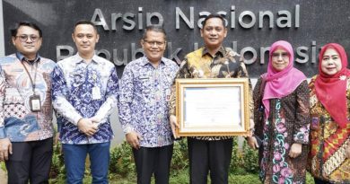 Penghargaan Hasil Pengawasan Kearsipan Tahun 2024 dari Arsip Nasional Republik Indonesia (ANRI)