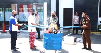 Pemkab Bekasi Apresiasi APH dalam Pemusnahan Barang Bukti Inkrah