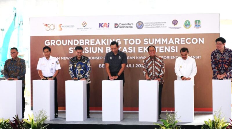 Menko Agus Harimurti Yudhoyono Resmikan TOD Summarecon Stasiun Bekasi Ekstensi