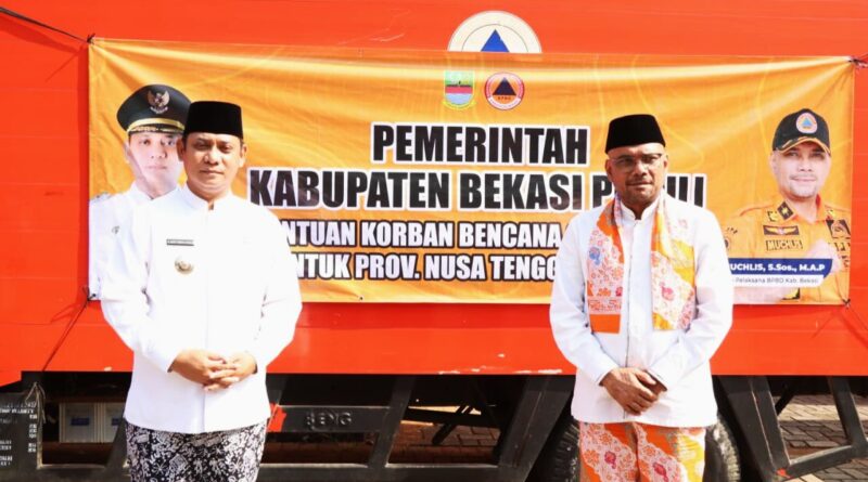 Pemkab Bekasi Salurkan 20 Ton Bantuan untuk Korban Bencana di NTT
